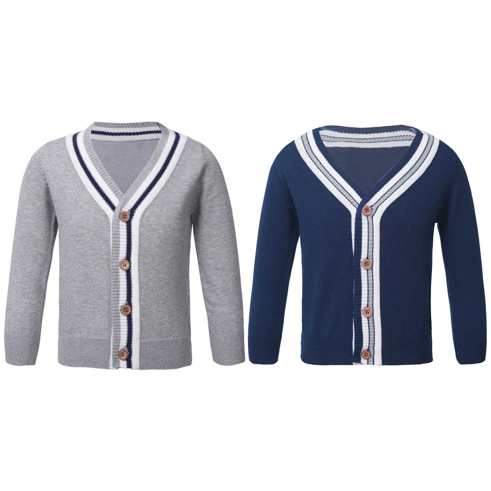 Lente herfst v-hals gebreid vest trui katoenen bolero jas kinderen kleding jongens meisjes kinderen schooljas bovenkleding y1024