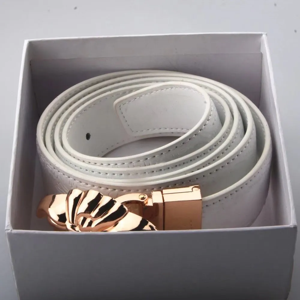 Ceinture de designer décontractée de haute qualité pour hommes et femmes, costume avec 2 boucles en métal et cuir lisse, largeur 3 à 6cm, classique lette305s