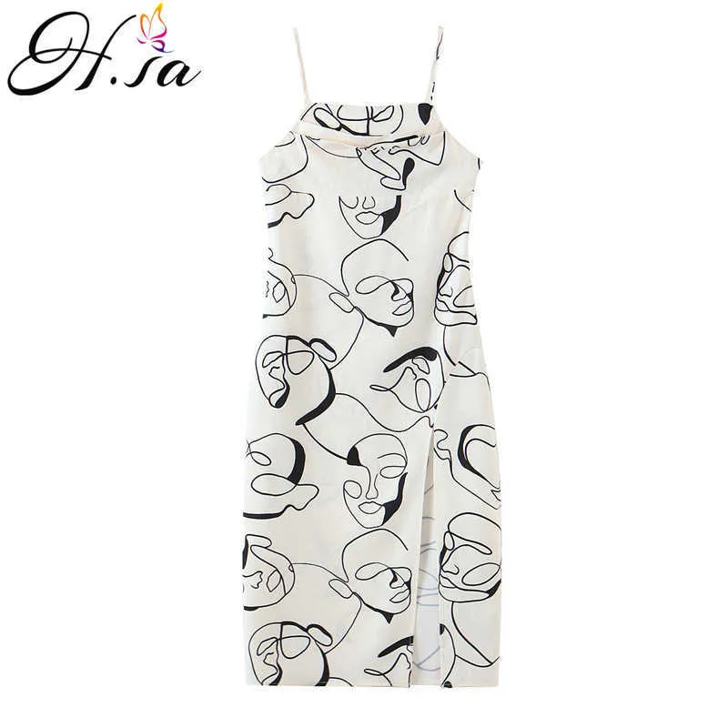 HSA Femmes Robe Demon Girl Original Harajuku Imprimer Sexy Casual Femme Robe Épaule Sans Manches Gothique Robe Blanche 210716