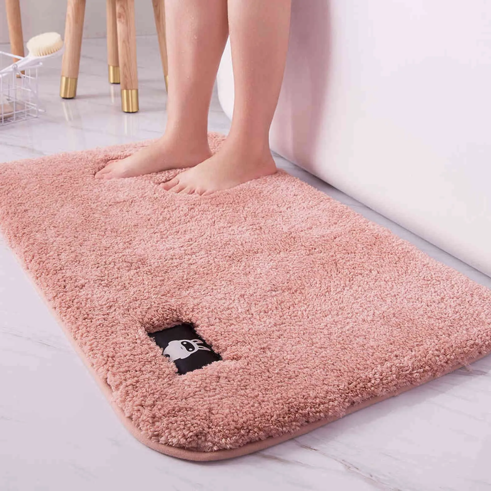 Tapis de sol absorbant pour porte de toilette à cheveux hauts, tapis de chambre à coucher, tapis de bain antidérapant, tapis de salle de bain, tapis de cuisine, tapis de bain 211109