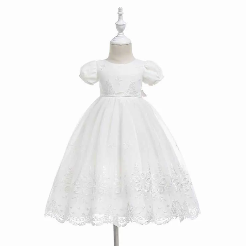 Détail bébé fille allonger robe de baptême premier anniversaire princesse dentelle robe de baptême + chapeau enfant en bas âge vêtements 9775BB 210610