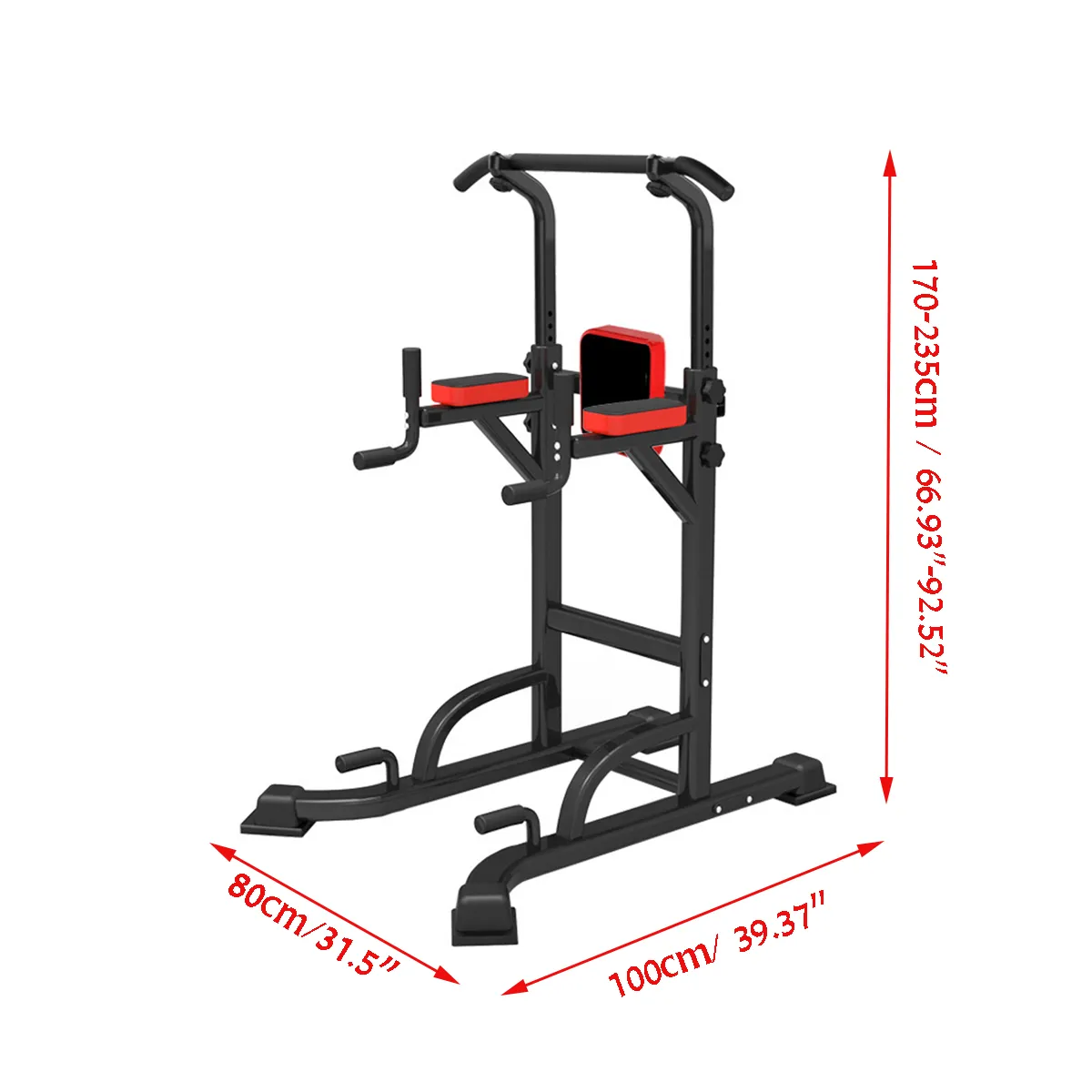 Multifunktions-Power-Tower-Station, horizontale Stangen, höhenverstellbar, Krafttrainingstrainer, Heim-Fitnessstudio, Fitnessgeräte, Sport-Rack-Arm-Trainingsgeräte