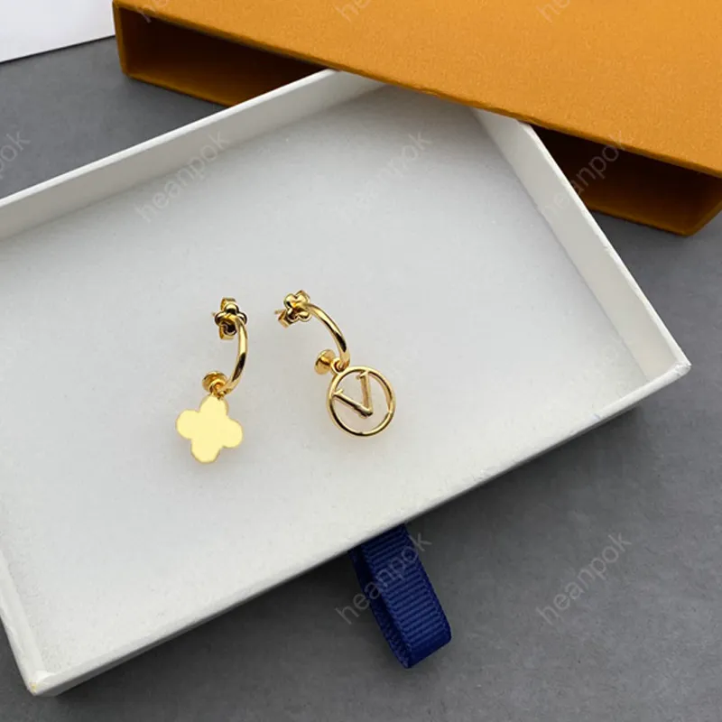Kolczyki dla kobiet Projektantki Hoop Kolczyki modne marki ucha marki złota biżuteria luksusowy kolczyki listy l stadnor heanpok cała nowa 22299c
