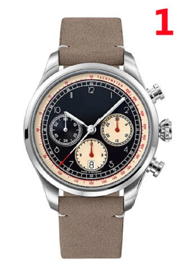 2021 de alta qualidade relógios masculinos luxo série seis pontos todos os mostradores trabalho relógio quartzo masculino marca superior forma redonda moda gift282m