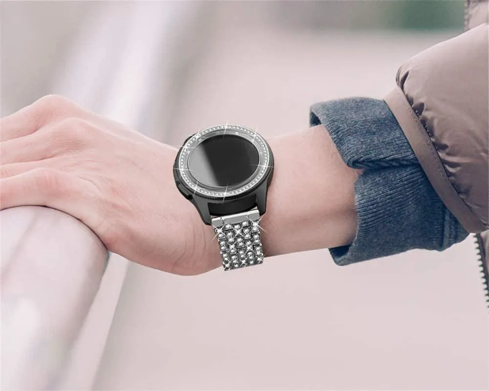 Uhrenarmbänder Armband für Galaxy 4 Classic Lünette Ring 42mm 46mm Edelstahl Armband Watch3 45mm 41mm Strap318d