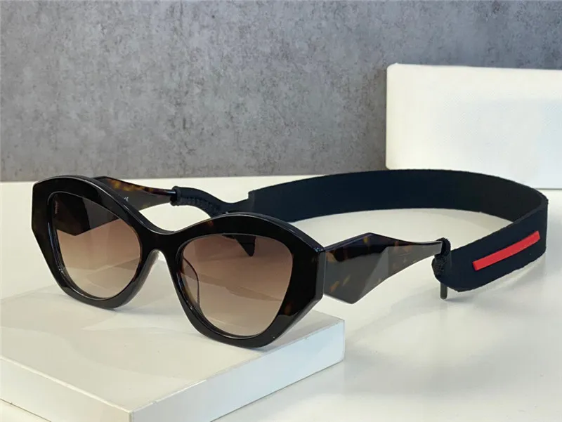 Neue Modedesign-Sonnenbrille 07WF Cat-Eye-Rahmen Diamantform geschnittene Bügel Sportstil beliebt und einfach Outdoor UV400 Protectio193Z