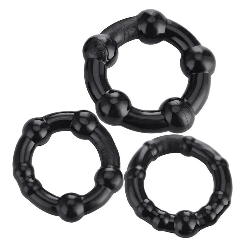 Massage set Silicone Durable Penis Ring Adult Men Ejaculation Delay Cock Ring Lasting Firmer Longer Erection Cockring Male Se9655701