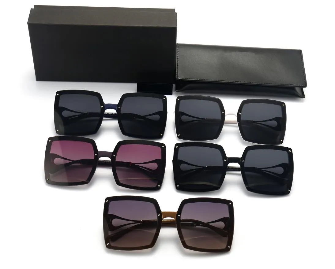 22SS Damen Designer Sonnenbrille Sonnenbrille Quadrat Mode Goldrahmen Glaslinse Brillen für Mann Frau mit Originalhüllen Boxs2156