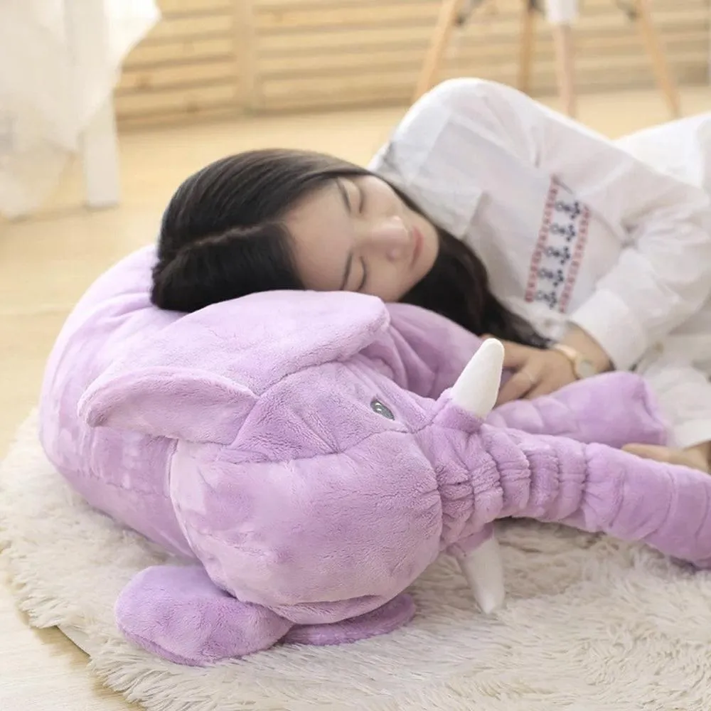 40cm de 60 cm de altura de altura grande e elefante boneca brinquedo crianças dormindo de volta almofada de elefante de pelúcia