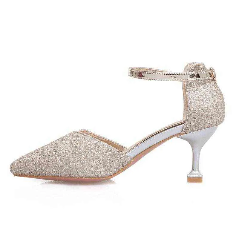 2022 summer thin heel, middle heellarge size 40-47 Chengdu women's shoes