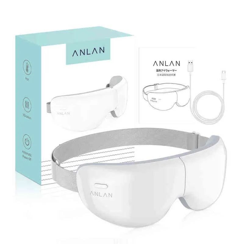 ANLAN masseur pour les yeux appareil de soin de Massage par Vibration électrique compresser sans fil intelligent soulager la Fatigue 220208