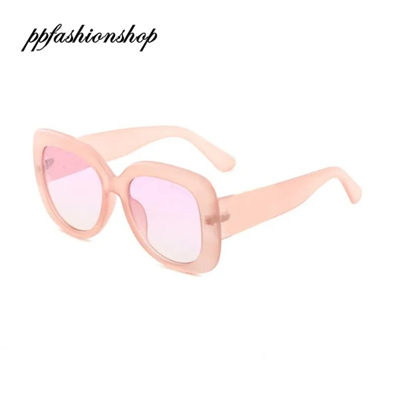 Óculos de sol da moda rosa, óculos de marquinha de óculos de mar de praia ao ar livre, óculos de verão com caixa e estojo ppfashionshop1979