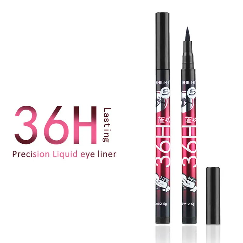 Czarny 36H Szybkoschnący wodoodporny Płynny Pióro Eyeliner Długotrwały Gładki Ołówek Nie Blooming Makeup Kosmetyki 24 sztuk