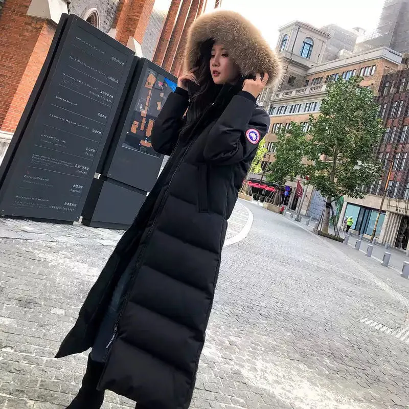 2021 Projektant Winter Canadian Goode Downs Kurtki męskie Women White Duck Down Long Parkas Goose Men Black Black Label Coat Women Fur Parma8674253