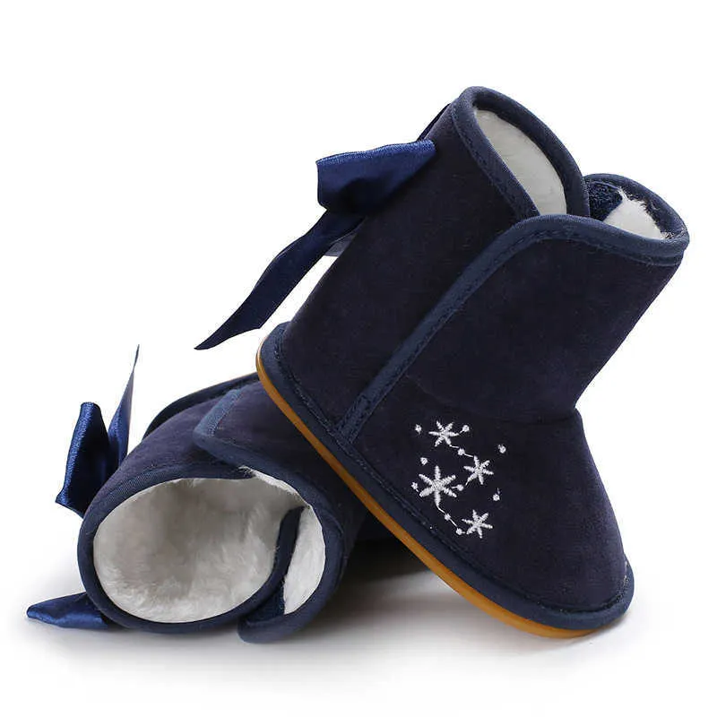 Hiver doux nouveau-né bébé filles princesse bottes d'hiver premiers marcheurs à semelles souples infantile enfant en bas âge enfants fille chaussures G1023