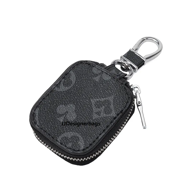 2021 Vintage Car Key Case Male PU Leather Keys Holder Wallet Women Smart Housekeeper Zipper Keychain Pouch Bag Wallets214C