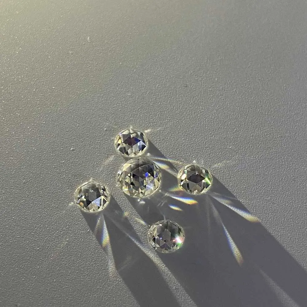 Pietre preziose di diamante sintetico Moissanite D VVS con taglio a rosa piatta da 5 mm in vendita H1015