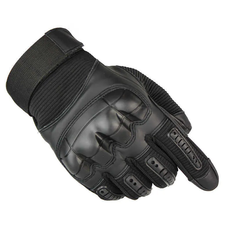 Gants tactiques militaires en cuir PU pour écran tactile, gants de moto pour hommes, gants de doigt complets pour le sport, le fitness, le cyclisme, H1022