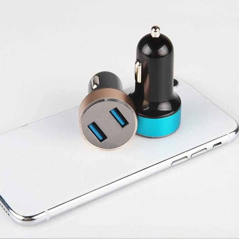 3.1A Dual USB Universal Auto Charger LED-display Fast Charging Mobile Phone Car-Charger voor iPhone 11 Samsung S10 Xiaomi