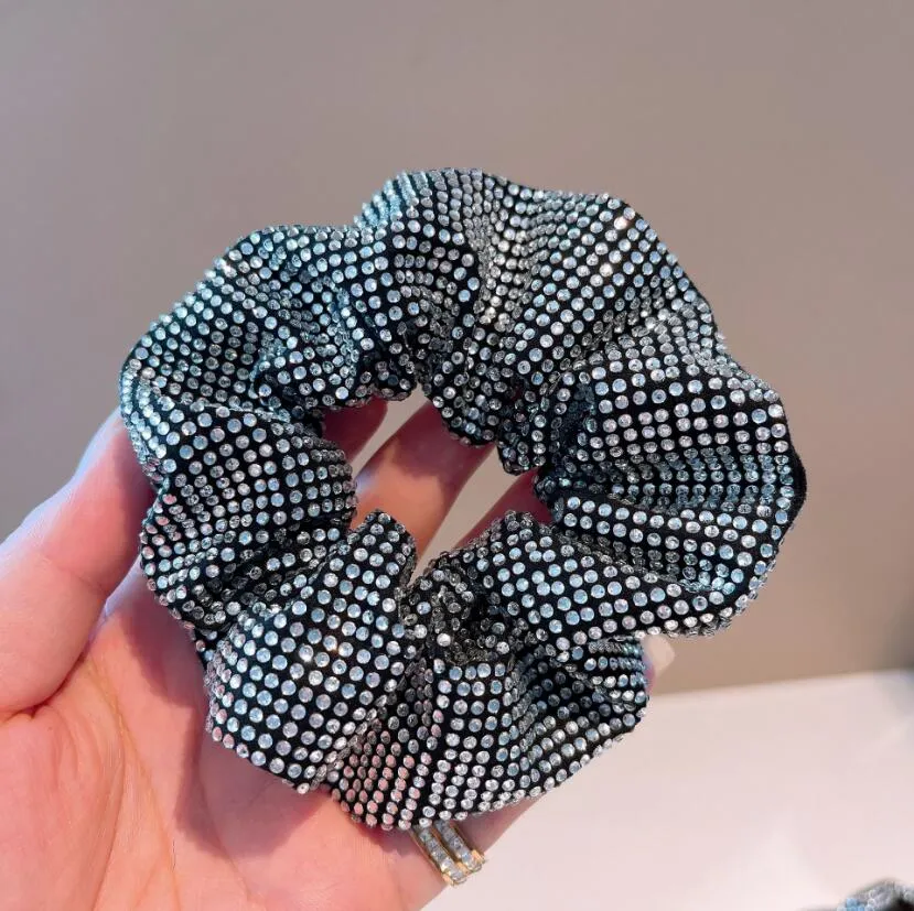 South Korea's big brand full Hair Rubber Bands bracelet dual-use super flash Czech diamond Dongdaemun head flower headband fe288O