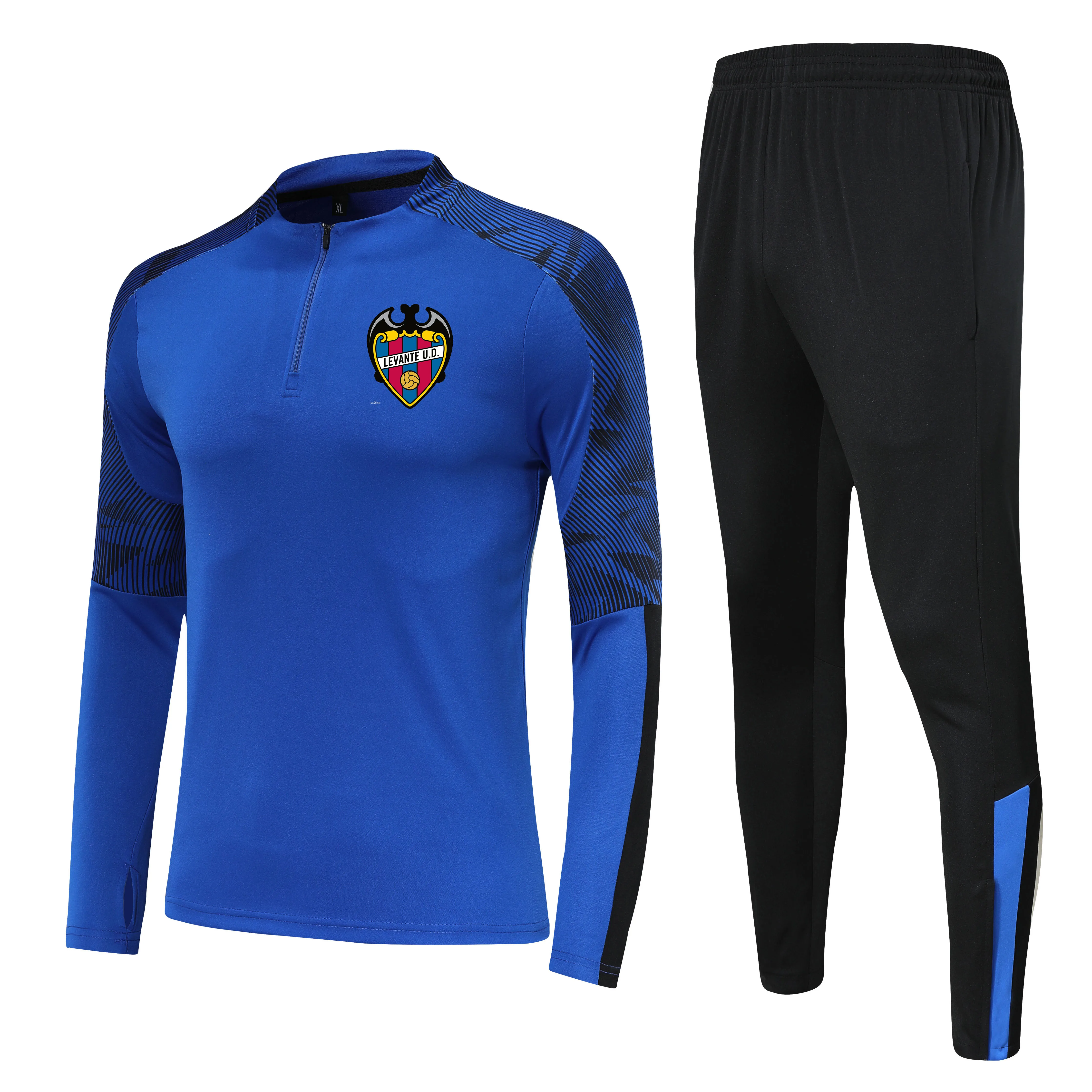 Levante UD Kids Size 4Xs till 2xl Running Tracksuits sätter män utomhusfotboll kostymer hem kit jackor byxa sportkläder vandring fotboll215s