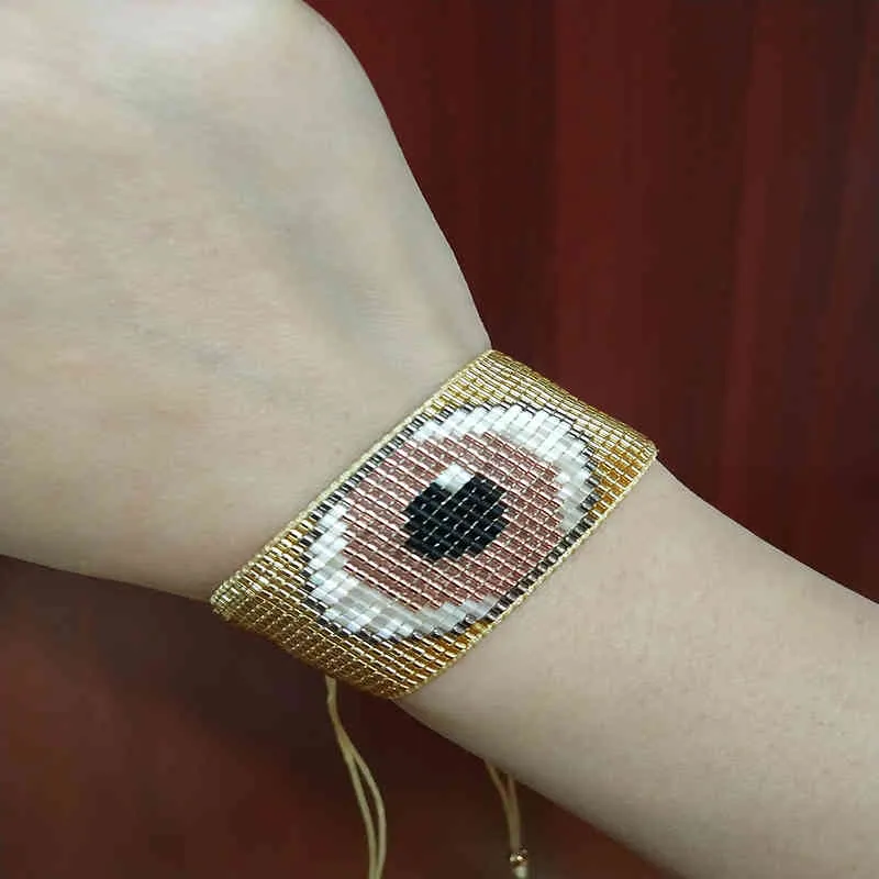 BLUESTAR Turc MIYUKI Bracelet Pour Femmes Chic Evil Eye Pulseras Mujer Bijoux Faits À La Main Cadeau