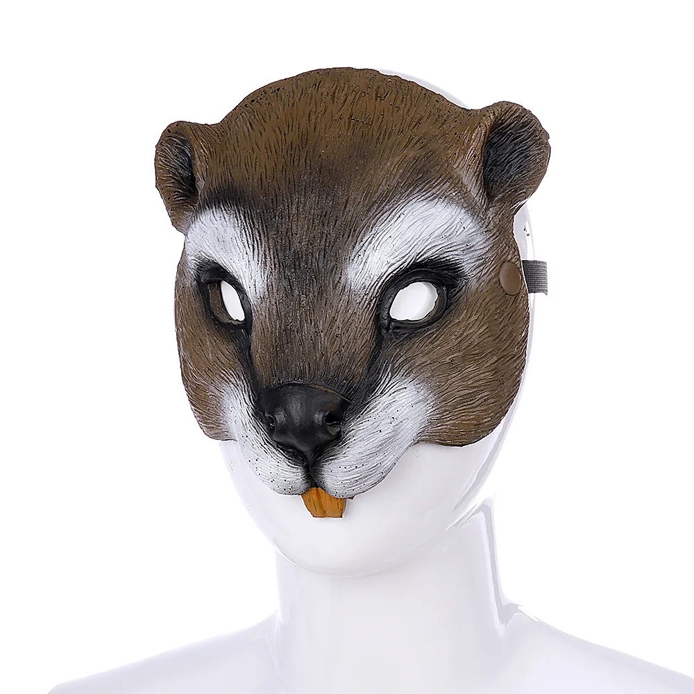 Halloween Ostern Kostüm Party Maske Eichhörnchen Gesichtsmasken Cosplay Maskerade für Erwachsene Männer Frauen PU Masque HNA17012270W