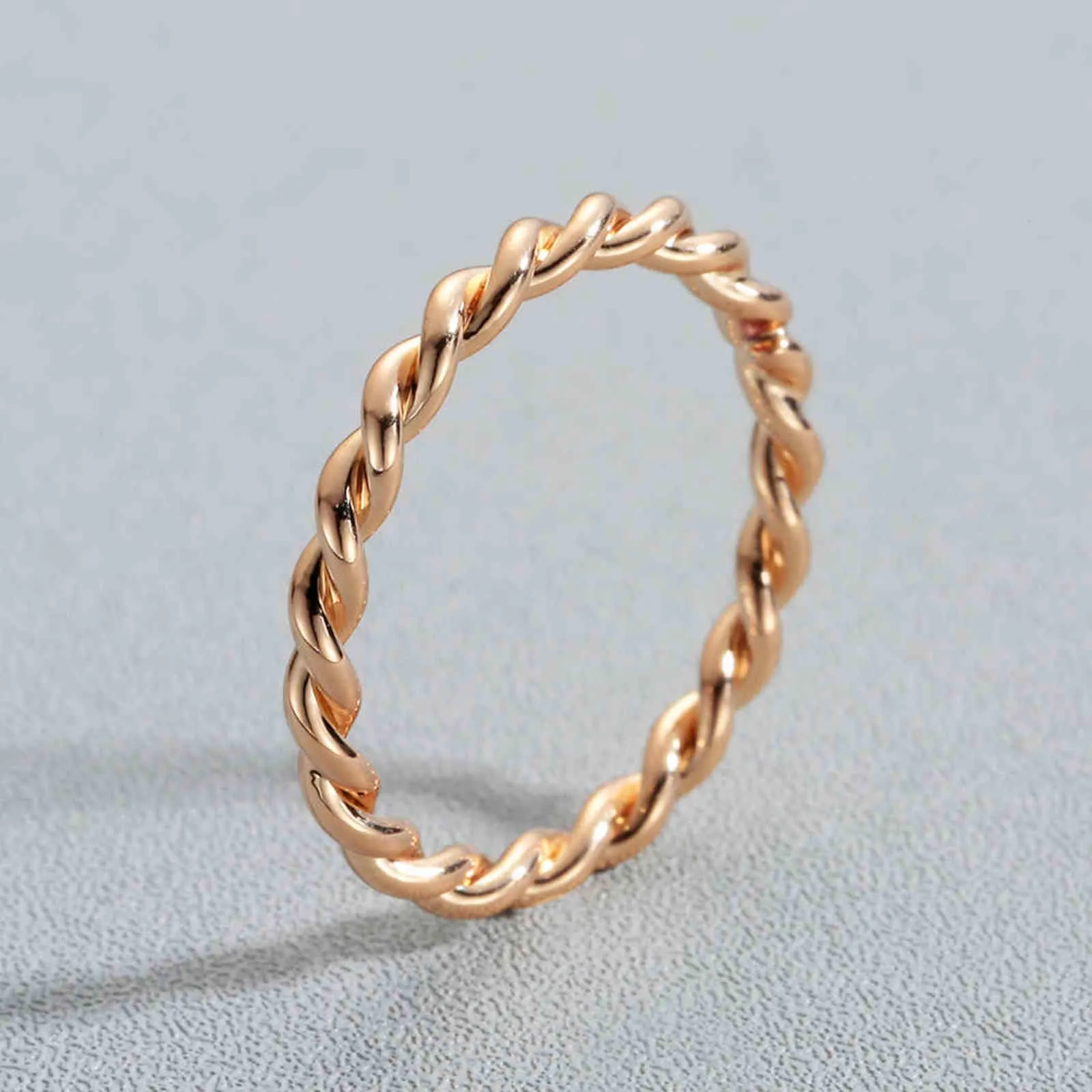 Lutaku punk tunna twist rep minimalistiska ringar för kvinnor enkel rustik knuckle stack smal ringar bröllop smycken g1125