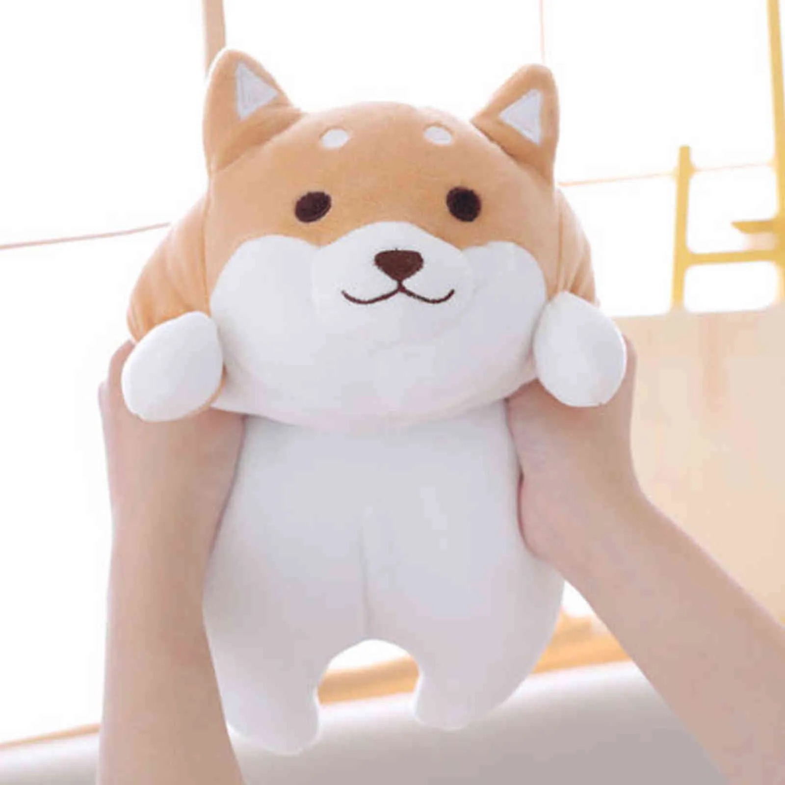 Śliczne psa shiba pies lalka pluszowa cosplay corgi akita poduszka poduszka pluszowa świąteczna prezent na wypchane prezenty zabawkowe 40 cm