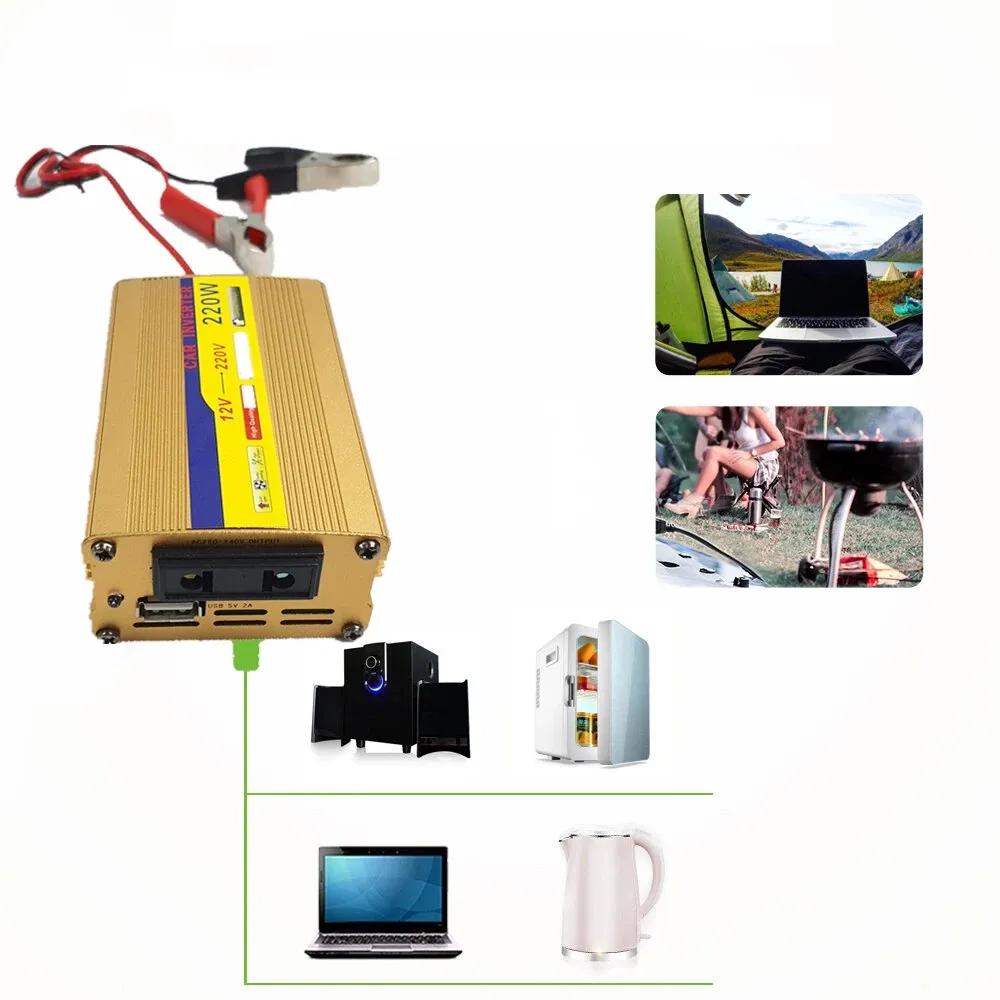 220V Solar -Kraftsystem 50W -Panel 500W Wechselrichter 60A Controller Kit Batterie Ladegerät -A2443