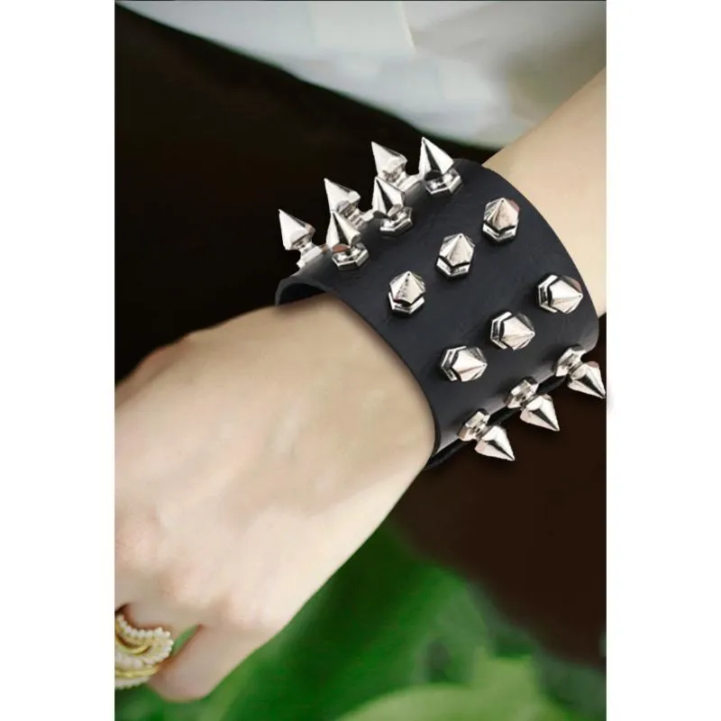 Bracelets de charme bracelet gothique gothique vintage punk cassette bracelet bracelet large coiffe