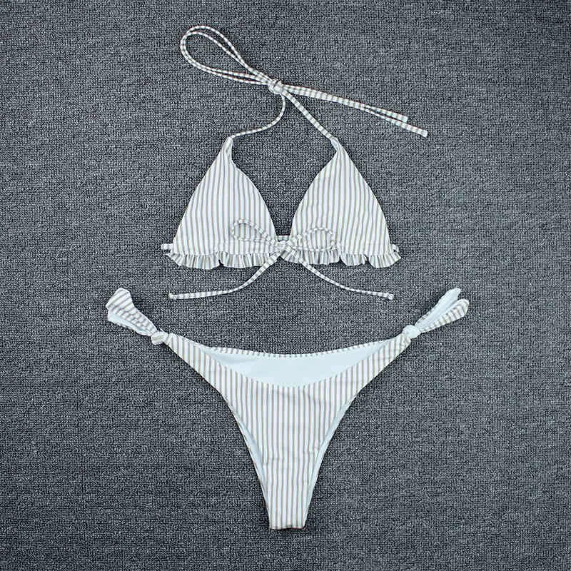 Plus size seksowne bikini stroje kąpielowe Kobiety kostium kąpielowy w bikini bikini z zestawu plażowego kostium kąpielowy Brazylijski Brazylijski dwupoziomowy 210407