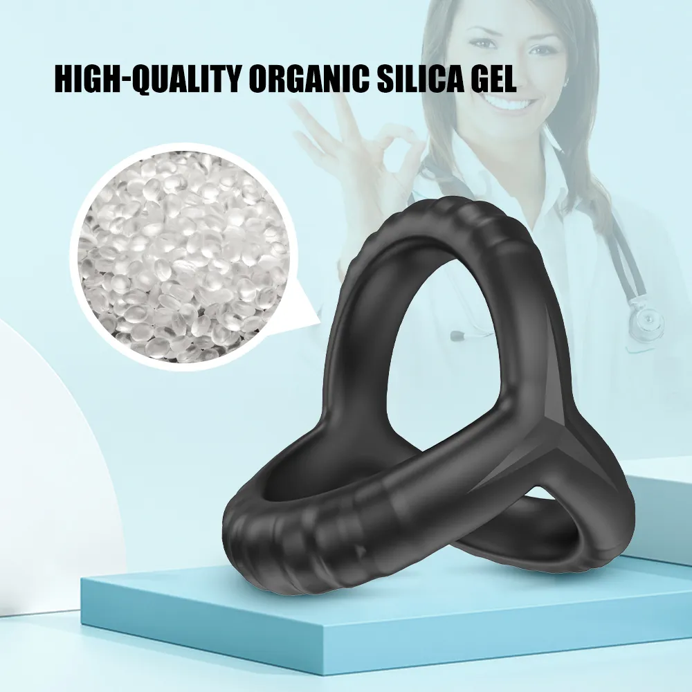 Massaggio Maschio Adulto Eiaculazione Ritardata Anelli Del Pene Men039s Masturbatore Anello Del Rubinetto Coppia Amante Giocattoli Del Sesso Gli Uomini Morbido Silicone Sexy7899339