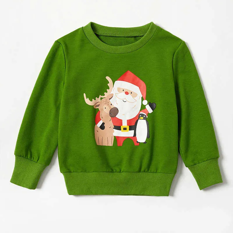 Bear Leader Christmas Cartoon Family Matching Outfits Fashion Girls Boys Casual T-Shirts Dad Mommy Baby Cute Clothing 210708