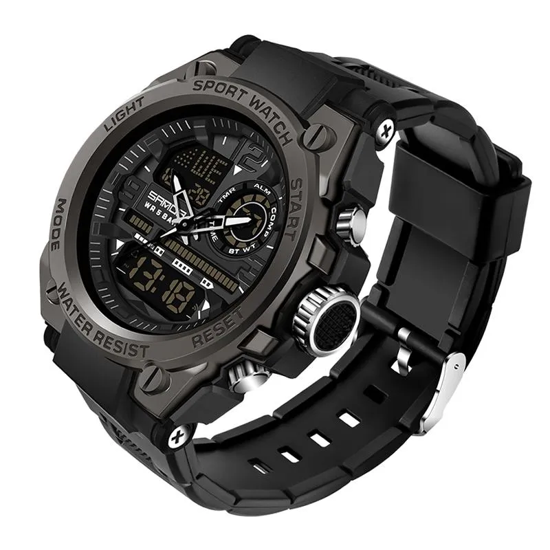 Top Marke herren Uhren 5ATM Wasserdichte Sport Military Armbanduhr Quarzuhr Für Männer Uhr Relogio Masculino 6024 Wristwatc282T