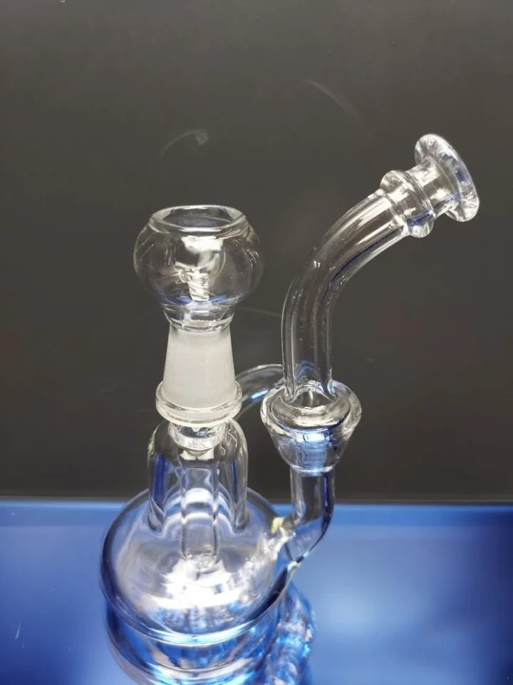 10 mm mini -glazen bongs recycler dab olieligingen waterpijp 10 mm gewricht water waterpijp met nagel en koepel sestshop