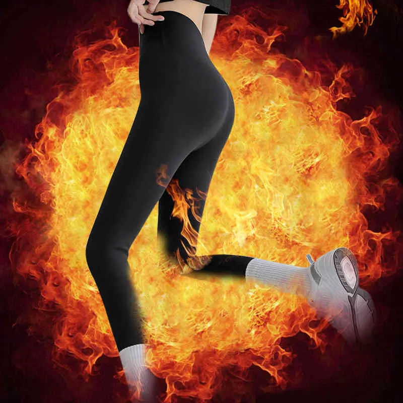 Frauen Winter Warme Fitness Leggings Super-dicke Hohe Stretch Wokrout Leggins Hohe Taille Dünne Hosen Verdicken Yoga Hosen H1221