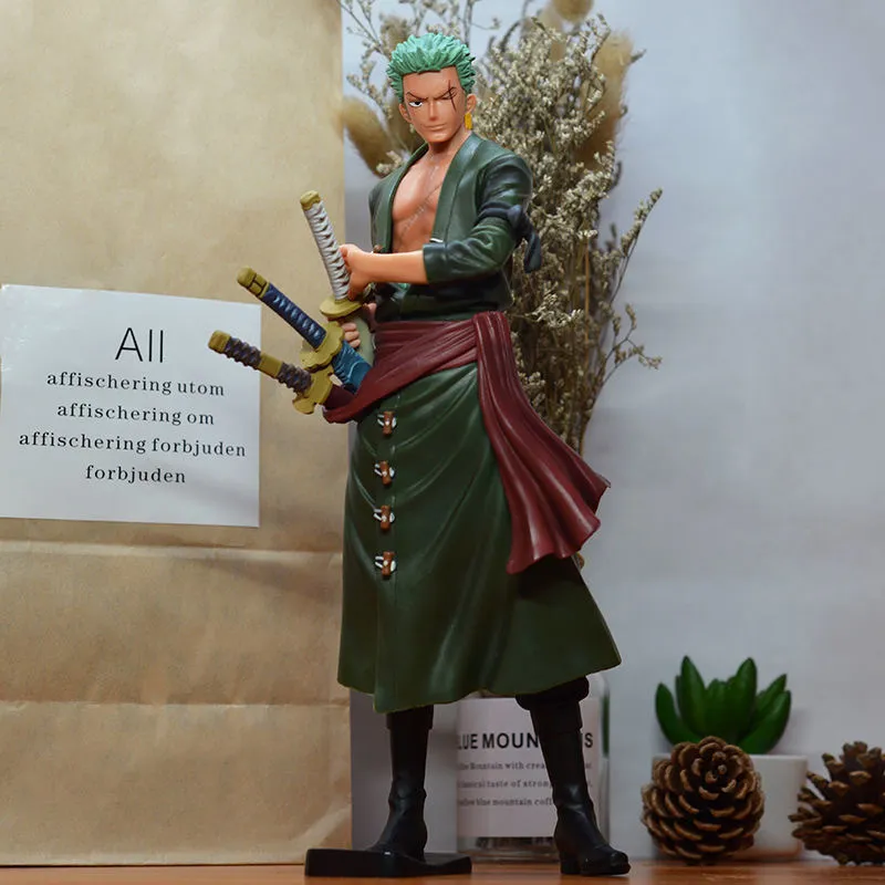 28 cm Anime One Piece Ronoa Zoro Luffy Sanji Sauron PVC Azione Collezione Figura Big Gift 1039891283