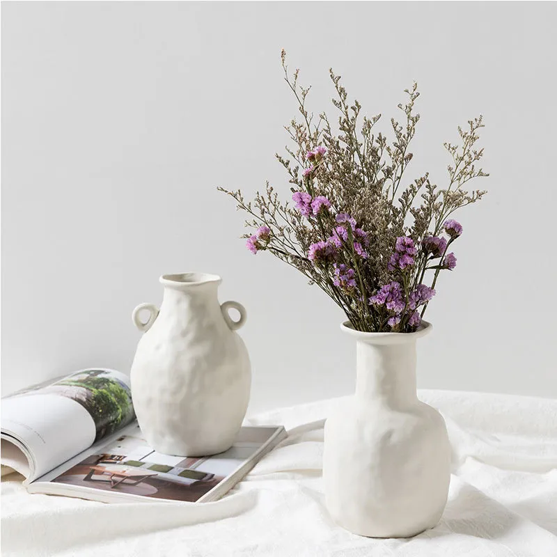 北欧の陶器の花瓶の家の装飾品ホワイトベジタリアンクリエイティブセラミック植木鉢花瓶ホームデコレーションクラフトギフトT200617273J