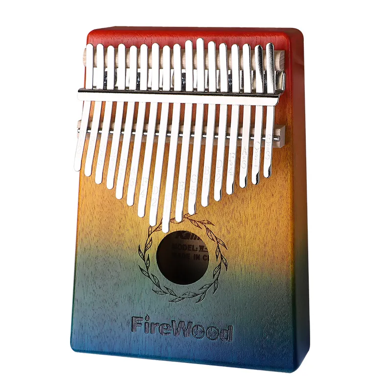 17 teclas Kalimba caoba pulgar Piano Reed 17 teclas música teclado madera africano Kalimba dedo Piano246h