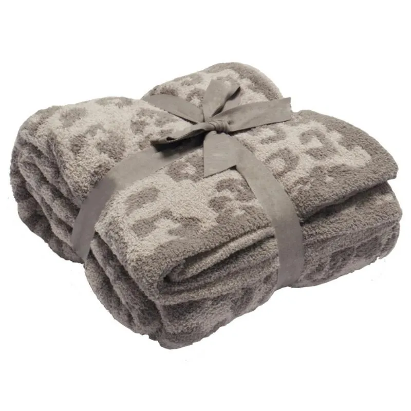 Couvertures Couverture de canapé imprimé léopard Cheetah Velvet Climatisation adaptée à la climatisation301l