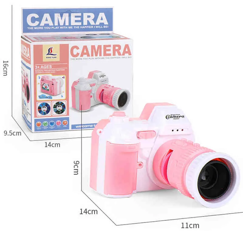 Simulation Camera Light Projection with LED Sound Camcorder Rechargeable Digital Camera Kids Educational Toys for Kids G1224