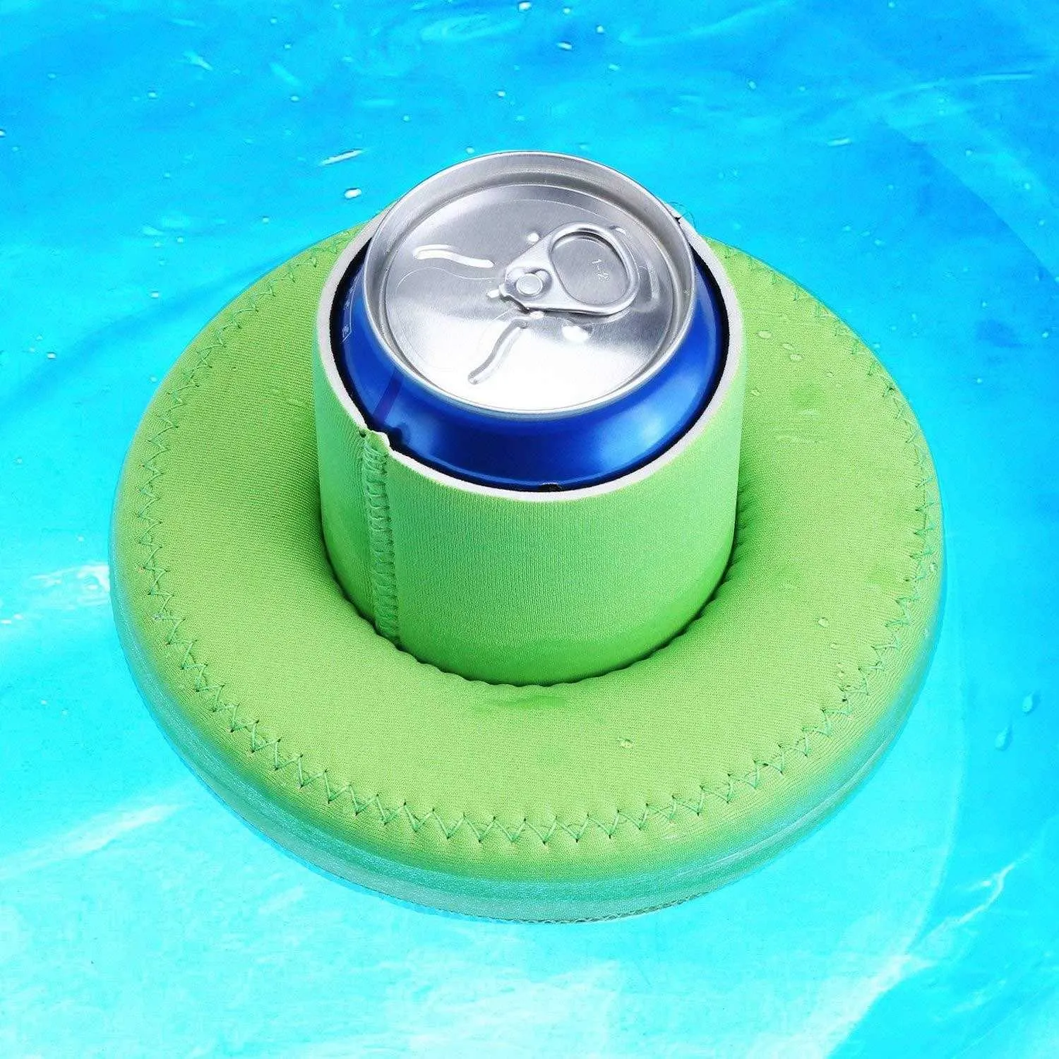 Waterproof Neoprene Beer Holder Storage Bags Stubby Floating Can Cooler Sleeve for Pool Party RH5107