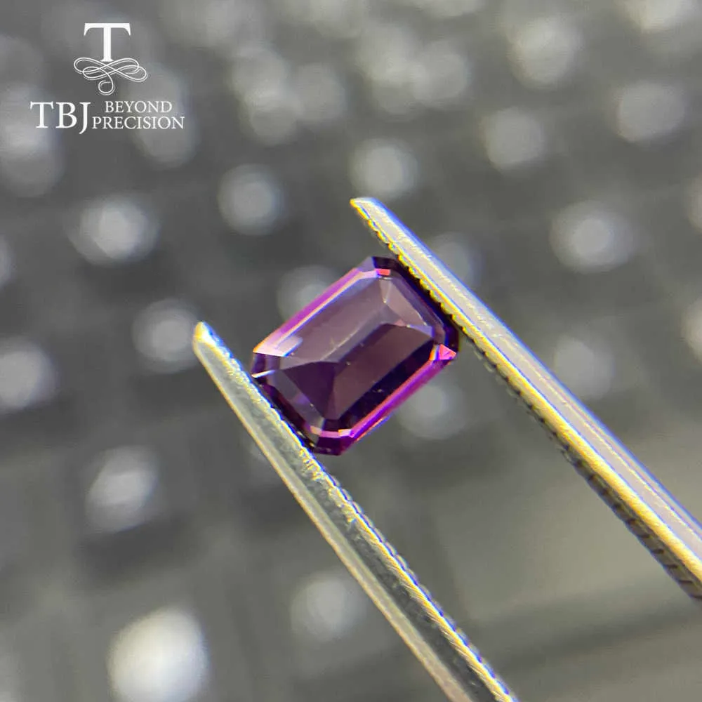 pierre gemme en vrac rhodolite naturelle oct 4 * 6mm ard 3.6ct 5 pièces en un seul pour le montage de bijoux en argent sterling 925 TBJ recommande H1015