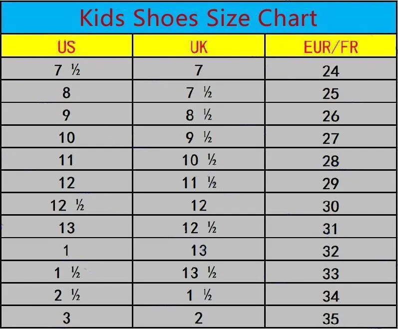 2022 Childrens Kids Trainer Shoes For Boy Girl Sports Black White