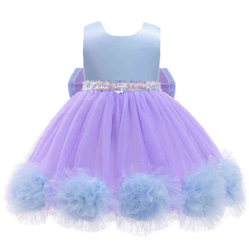 Baby Girl платье для детского вечеринка Princess платье младенческие свадебные платья для крещения первого 1 года платье на день рождения новорожденного костюма G1129