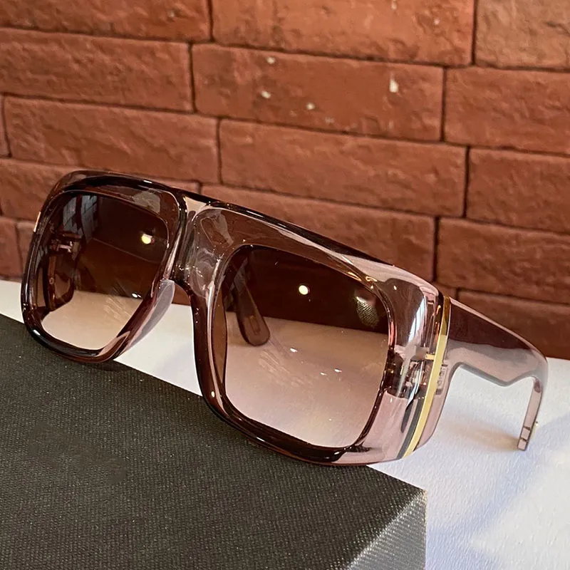 Oficial mais recente 733 homens designer óculos de sol moda clássico quadrado quadro completo lente proteção uv popular estilo verão feminino sol gl305f