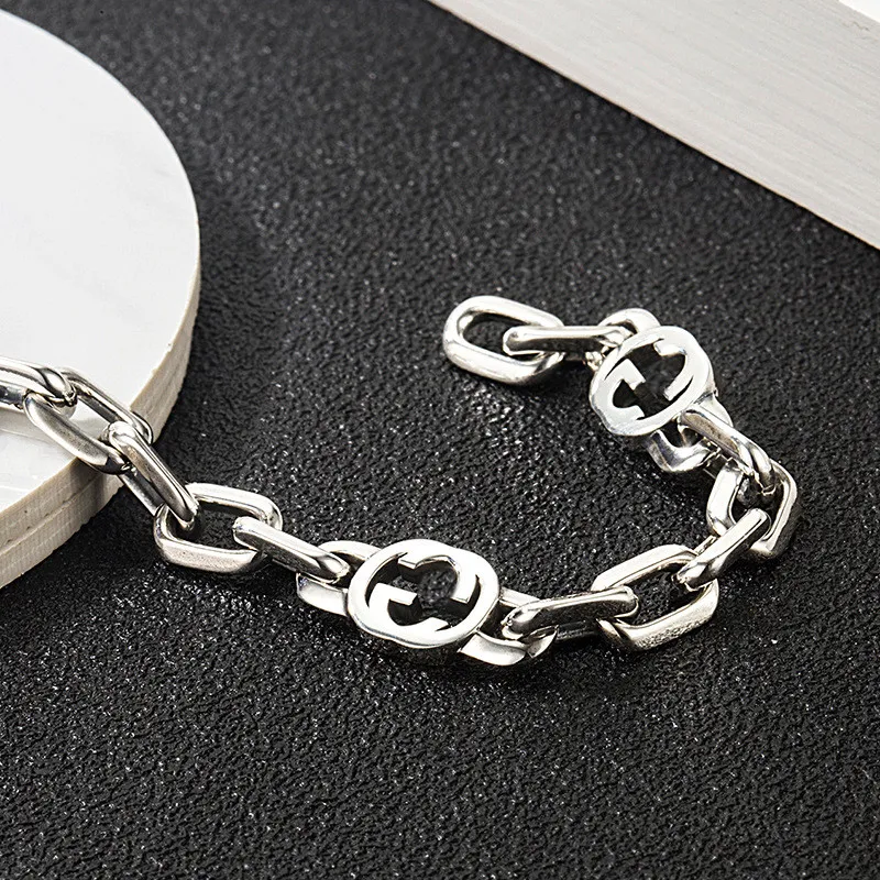 European popular 925 sterling silver bracelet fashion men and women couple bracelet246c2624162