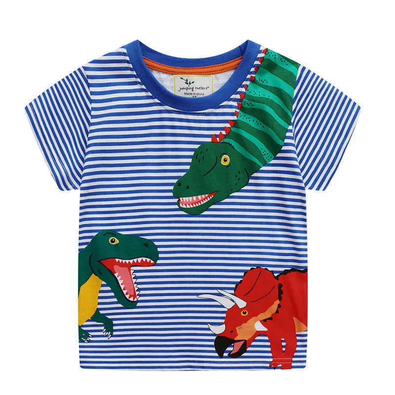 springende Meter Sommerfisch-T-Shirts für Jungen-Mädchen-Art- und Weisekinderkleidung ees ops Baby-Baumwollkostüm 210529