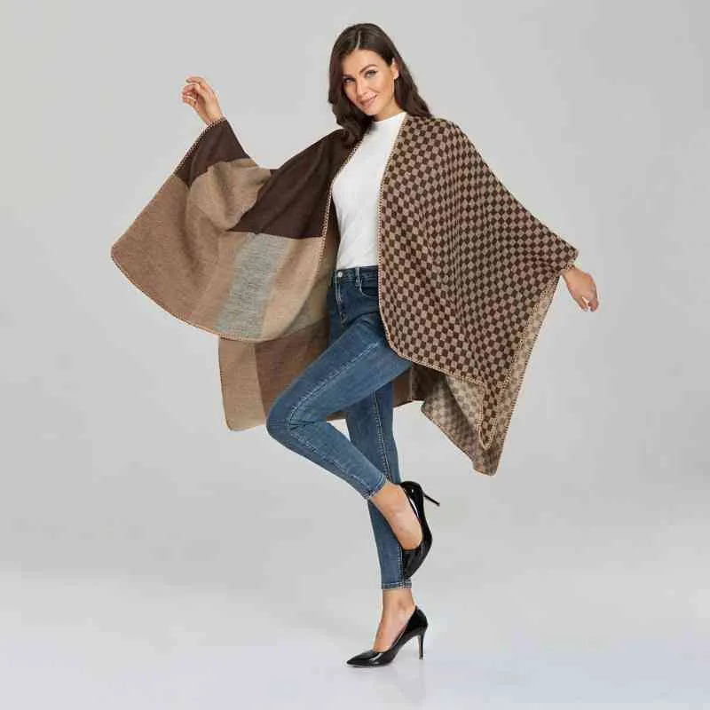 Scarv Brand Women Winter Scarf Warmer Shawl Ladi Vintage Thick Blanket Wrap Cashmere Poncho Cap Female Echarpe Pashmina